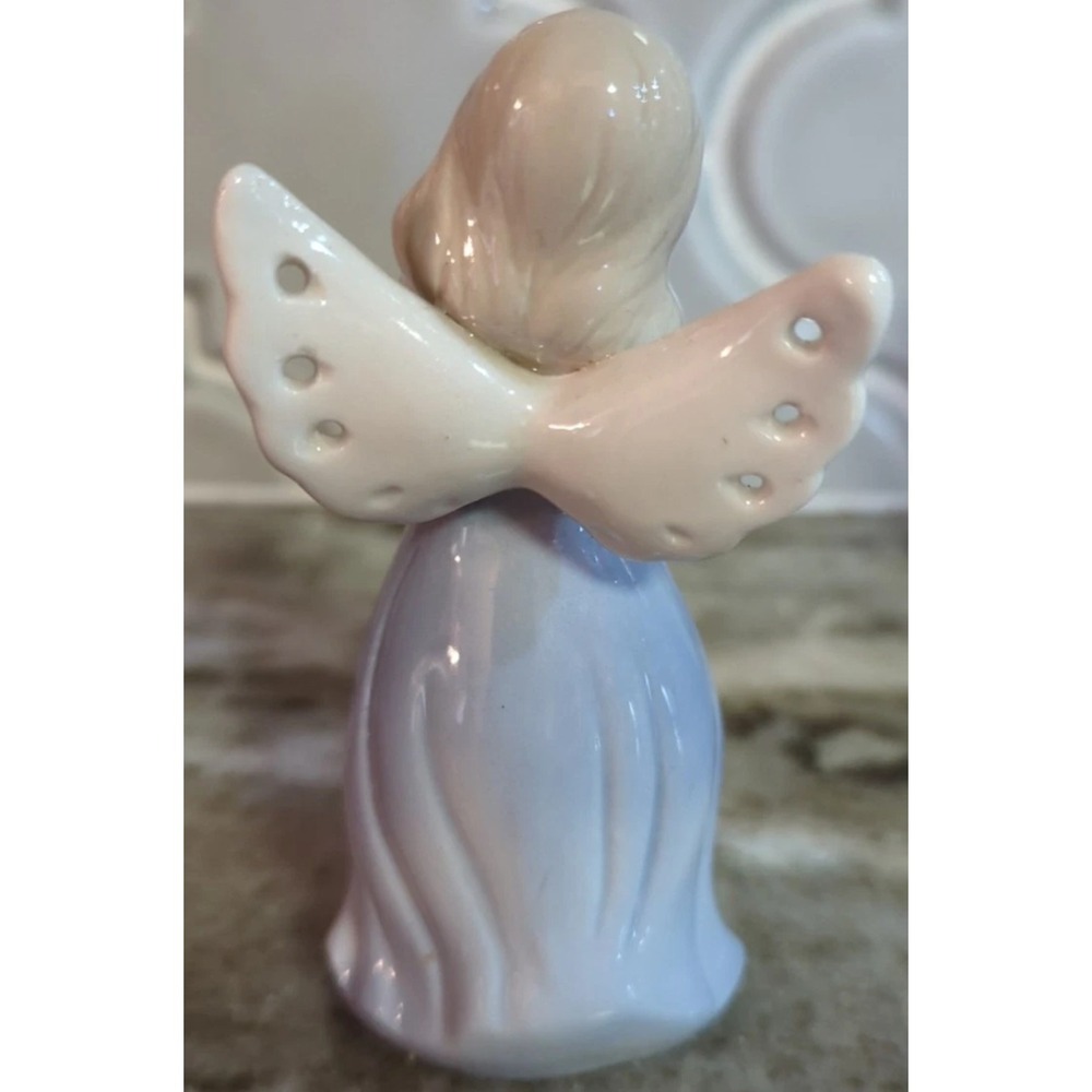 Vintage 1994 House of LLoyd Victorian Lady Porcelain Girl Angel Blue Figurine - Picture 4 of 11
